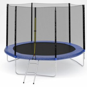 Фото 9 - Батут Diamond fitness external 12 FT (366 см) с защитной сеткой и лестницей.