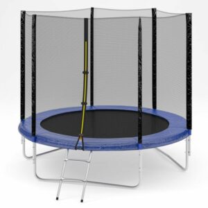 Фото 3 - Батут Diamond fitness external 8 FT (244 см) с защитной сеткой и лестницей.