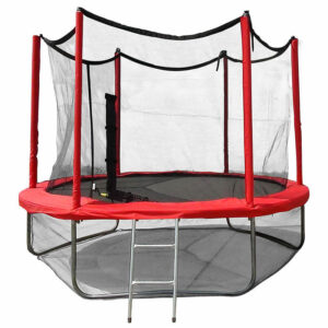 Фото 6 - Батут Optima Fitness Jumper 12ft (3.66m) с защитной сеткой и лестницей.