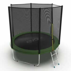 Фото 9 - Батут с внешней сеткой и лестницей EVO Jump External 6ft (Green).