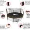 Фото 3 - Батут UNIX line Black&Brown 10 ft (outside).