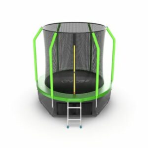 Фото 8 - EVO JUMP Cosmo 6ft (Green) + Lower net. Батут с внутренней сеткой и лестницей, диаметр 6ft (зеленый) + нижняя сеть.