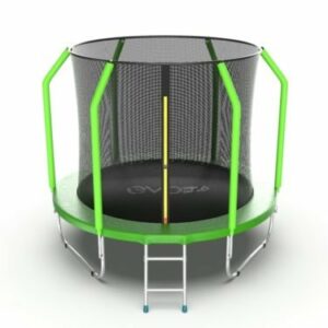 Фото 7 - EVO JUMP Cosmo 8ft (Green) Батут с внутренней сеткой и лестницей, диаметр 8ft (зеленый).