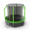 Фото 3 - EVO JUMP Cosmo 8ft (Green) + Lower net. Батут с внутренней сеткой и лестницей, диаметр 8ft (зеленый) + нижняя сеть.