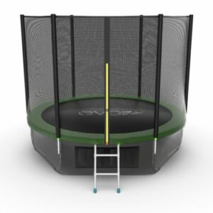 Фото 11 - EVO JUMP External 10ft (Green) + Lower net. Батут с внешней сеткой и лестницей, диаметр 10ft (зеленый) + нижняя сеть.