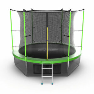 Фото 9 - EVO JUMP Internal 10ft (Green) + Lower net. Батут с внутренней сеткой и лестницей, диаметр 10ft (зеленый) + нижняя сеть.