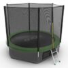 Фото 4 - EVO JUMP External 10ft (Green) + Lower net. Батут с внешней сеткой и лестницей, диаметр 10ft (зеленый) + нижняя сеть.