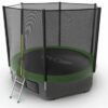 Фото 3 - EVO JUMP External 10ft (Green) + Lower net. Батут с внешней сеткой и лестницей, диаметр 10ft (зеленый) + нижняя сеть.