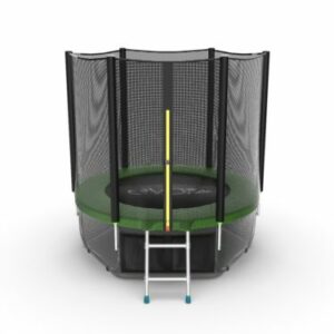 Фото 9 - EVO JUMP External 6ft (Green) + Lower net. Батут с внешней сеткой и лестницей, диаметр 6ft (зеленый) + нижняя сеть.