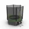 Фото 4 - EVO JUMP External 6ft (Green) + Lower net. Батут с внешней сеткой и лестницей, диаметр 6ft (зеленый) + нижняя сеть.