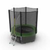 Фото 5 - EVO JUMP External 6ft (Green) + Lower net. Батут с внешней сеткой и лестницей, диаметр 6ft (зеленый) + нижняя сеть.