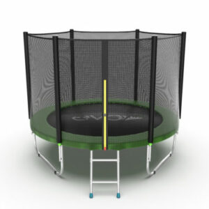 Фото 12 - EVO JUMP External 8ft (Green) Батут с внешней сеткой и лестницей, диаметр 8ft (зеленый).