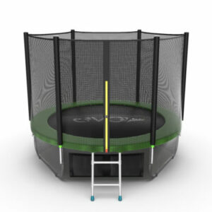 Фото 11 - EVO JUMP External 8ft (Green) + Lower net. Батут с внешней сеткой и лестницей, диаметр 8ft (зеленый) + нижняя сеть.