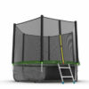 Фото 4 - EVO JUMP External 8ft (Green) + Lower net. Батут с внешней сеткой и лестницей, диаметр 8ft (зеленый) + нижняя сеть.