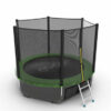 Фото 3 - EVO JUMP External 8ft (Green) + Lower net. Батут с внешней сеткой и лестницей, диаметр 8ft (зеленый) + нижняя сеть.