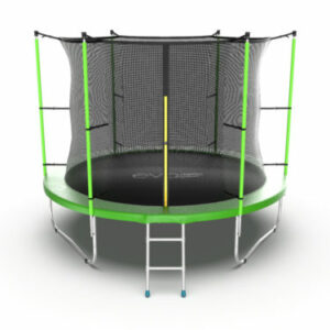 Фото 3 - EVO JUMP Internal 10ft (Green) Батут с внутренней сеткой и лестницей, диаметр 10ft (зеленый).