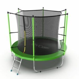 Фото 6 - EVO JUMP Internal 8ft (Green) Батут с внутренней сеткой и лестницей, диаметр 8ft (зеленый/синий).