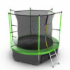 Фото 4 - EVO JUMP Internal 8ft (Green) + Lower net. Батут с внутренней сеткой и лестницей, диаметр 8ft (зеленый) + нижняя сеть.