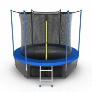 Фото 9 - EVO JUMP Internal 8ft (Sky). Батут с внутренней сеткой и лестницей, диаметр 8ft (синий) + нижняя сеть.