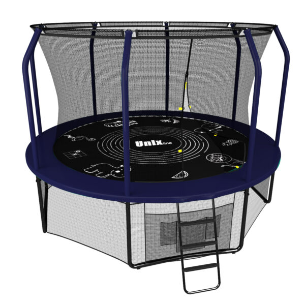 Фото 1 - Батут UNIXline SUPREME GAME 8 ft (blue).